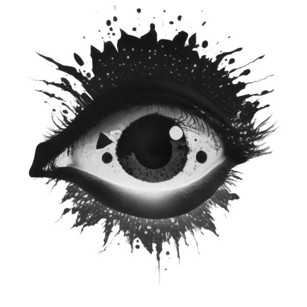 Человеческий глаз (иллюстрация к блокчейн-роману)